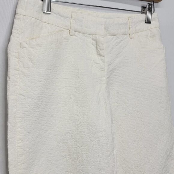 EXPRESS Design Editor Off White Flare Quilted Detail - Picture 6 of 12